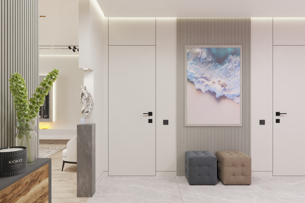 Прихожая в квартире 140 кв.м.  в новостройке