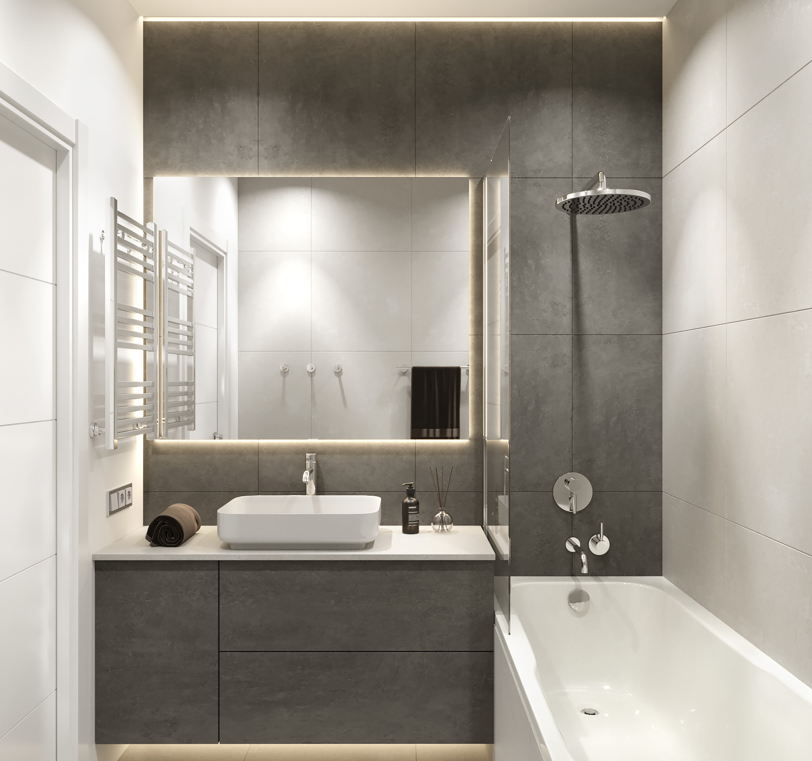 Проект квартиры в Москве 61 м.кв