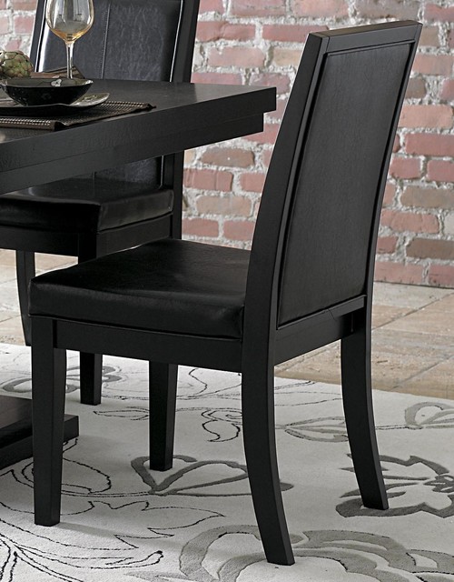 Homelegance Cicero Side Chair, Black, Set of 2, 5235S