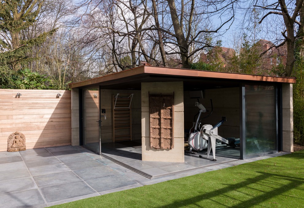 Contemporary shed and granny flat in London.