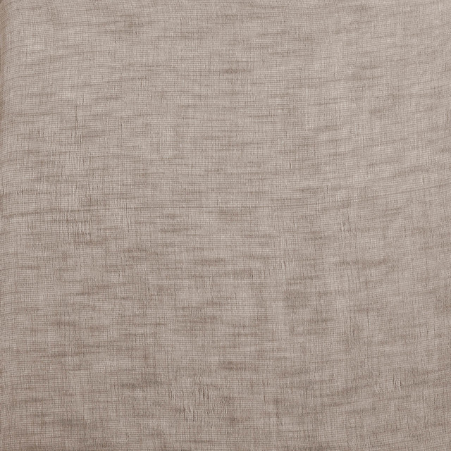 Open Weave Cinder Gray Linen Sheer Fabric Swatch 4 X4