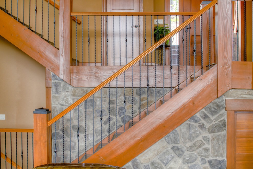 Rustic staircase in Vancouver.