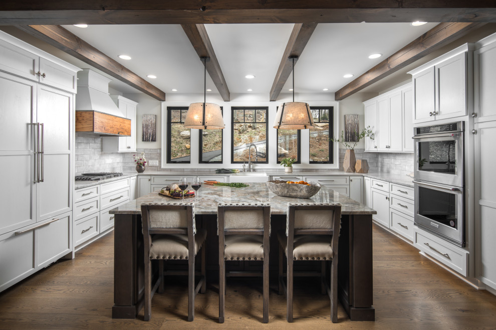 Mountain style kitchen photo in Charlotte