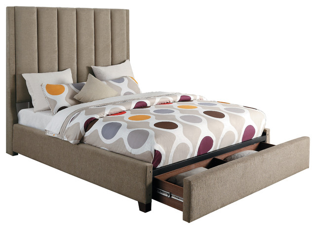 Beechnut Full Upholstery Bed With Storage Drawers Brown