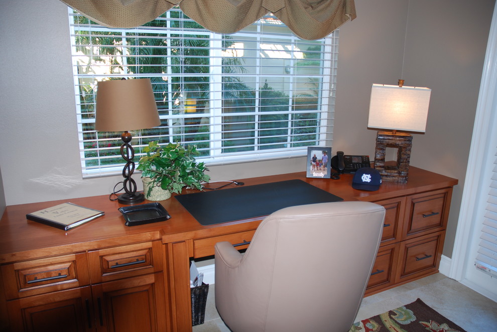 Small transitional home design photo in Orange County