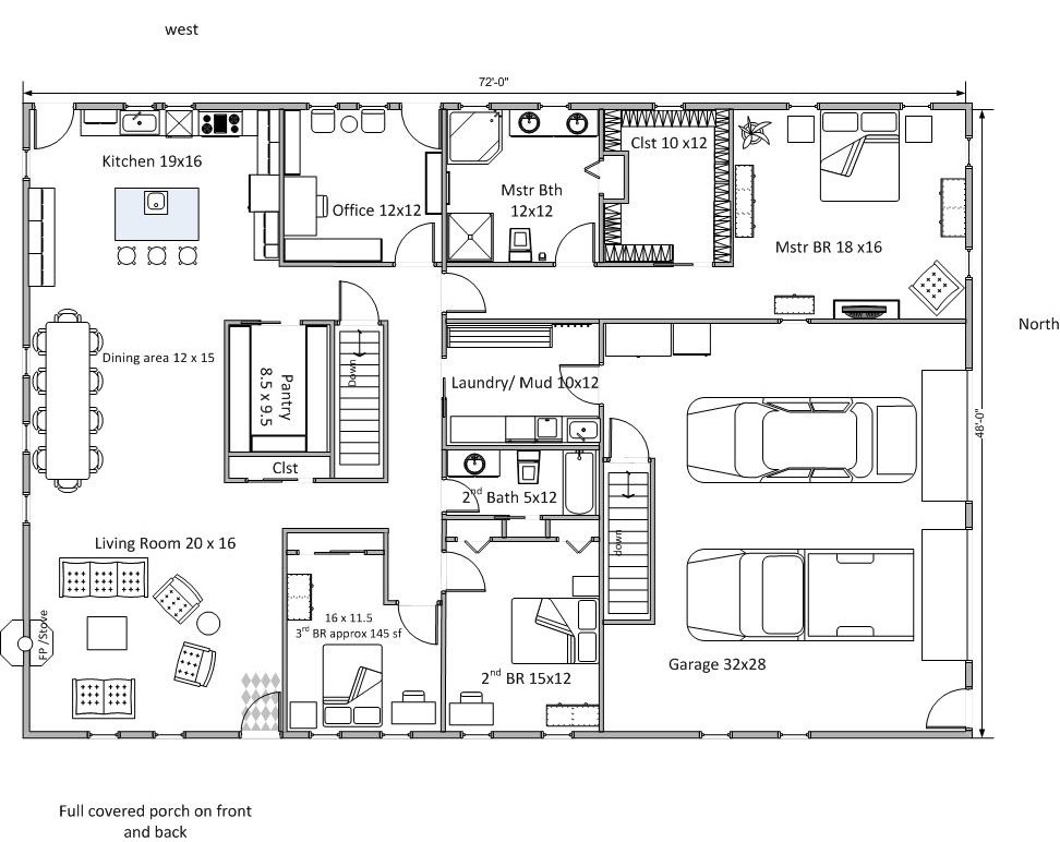 Rectangular Floor Plan