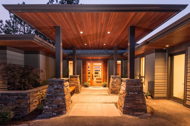 Three Pines contemporain-entree