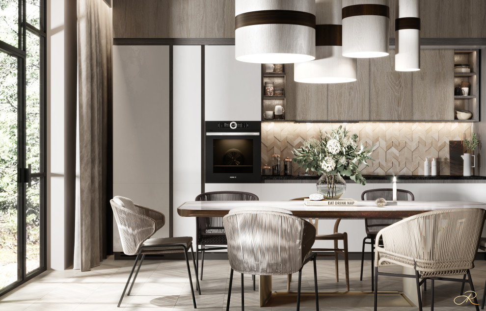 Дизайн проект кухни "Лесной житель"