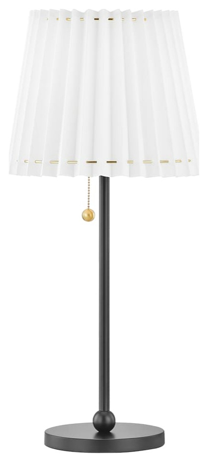 Mitzi HL476201 Demi 20" Tall Torchiere Table Lamp - Soft Black