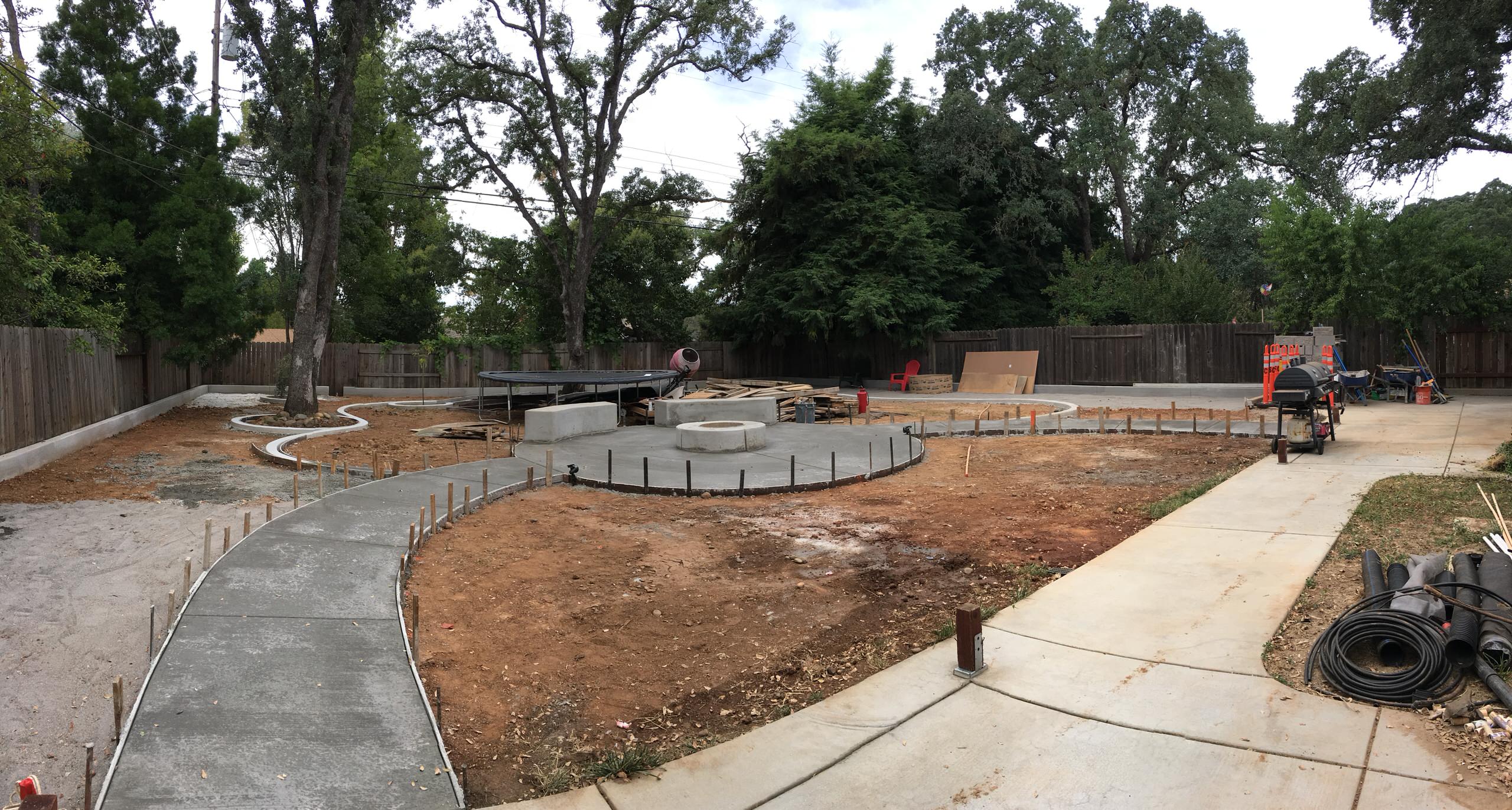 The Zimmerman's Backyard up Grade