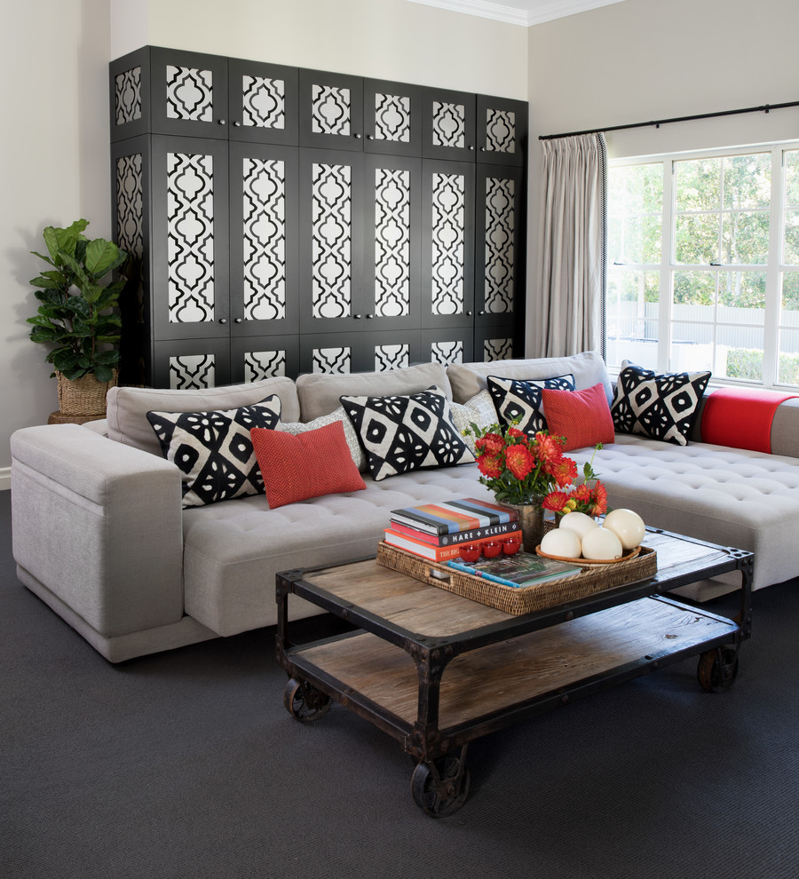 Inspiration for an eclectic living room in Brisbane.