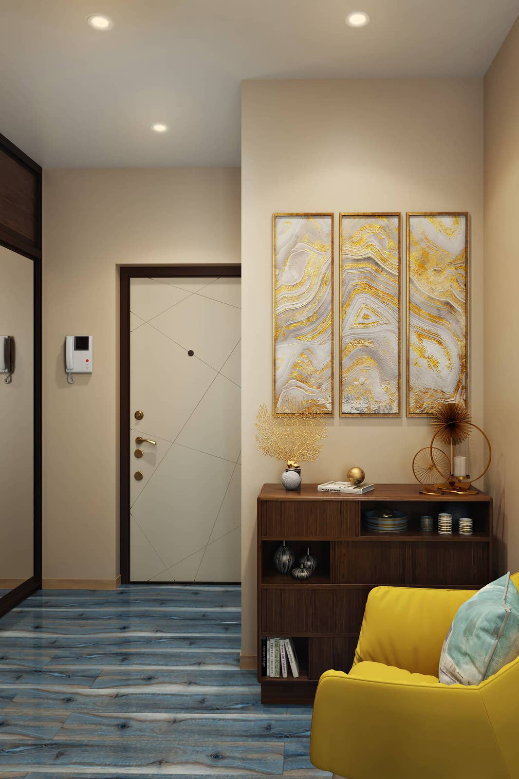 Дизайн квартиры в ЖК «Новая олимпийская деревня» — Разноцветный калейдоскоп