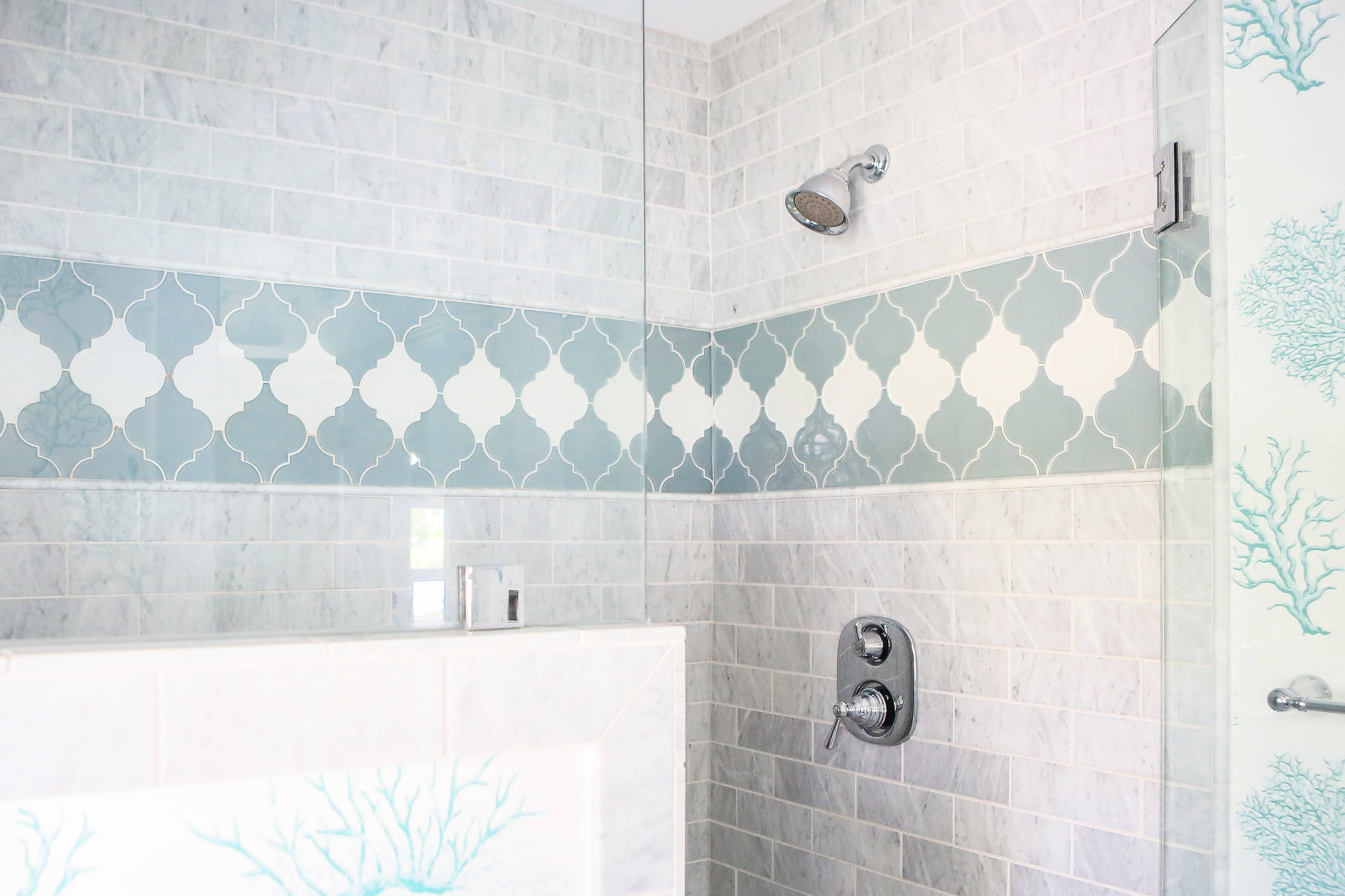 Master Bathroom Decorative Tile