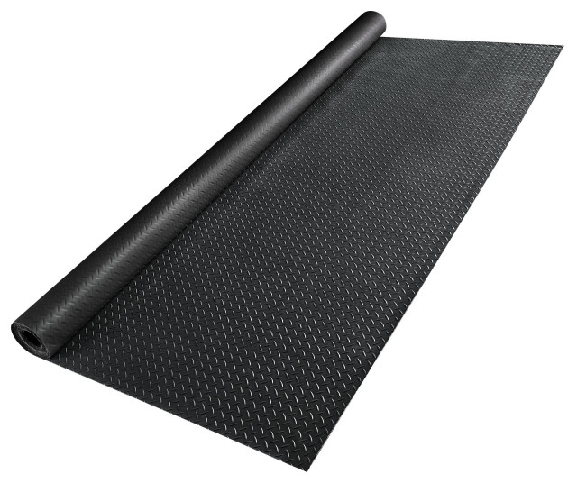 Garage Floor Mat Roll Diamond Car Parking Cover Trailer PVC, 19