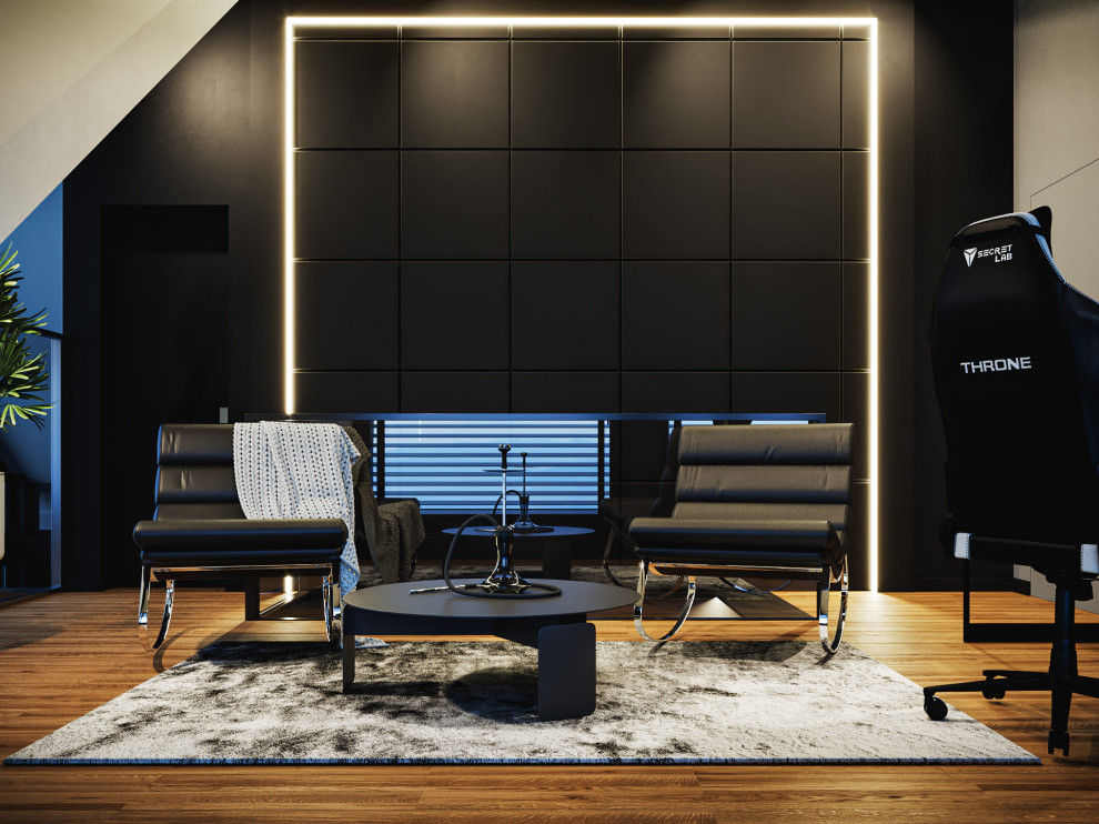 Визуализация комнаты отдыха 21м²