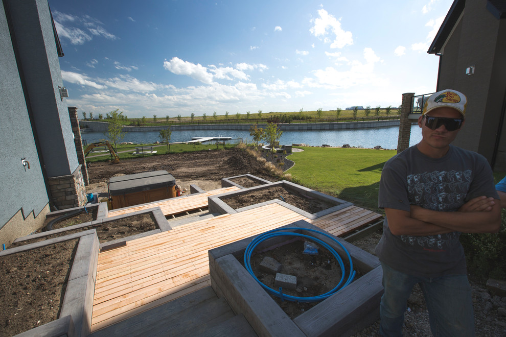 Home design - rustic home design idea in Calgary