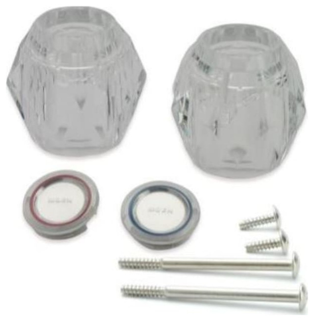 Hot And Cold Knob Kit Contemporary Bathroom Sink And Faucet Parts