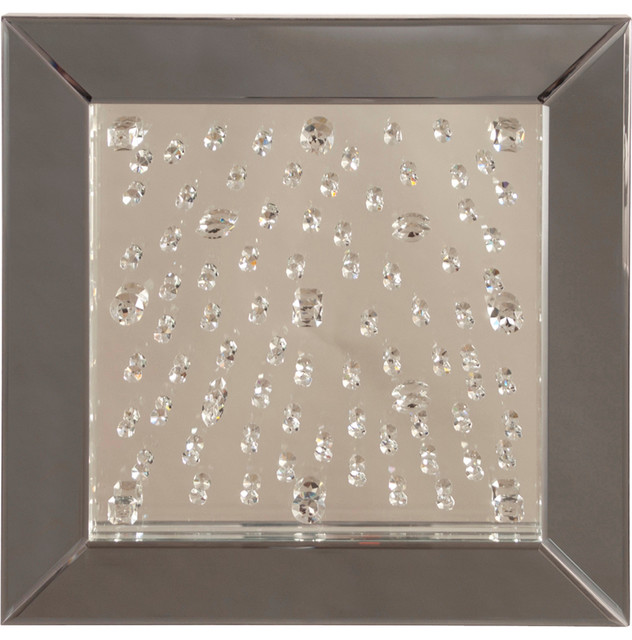 Crystal Wall Mirror howard elliott bliss crystal mirror 99008 - contemporary - wall Crystal Wall Mirror howard elliott bliss crystal mirror 99008 - contemporary - wall