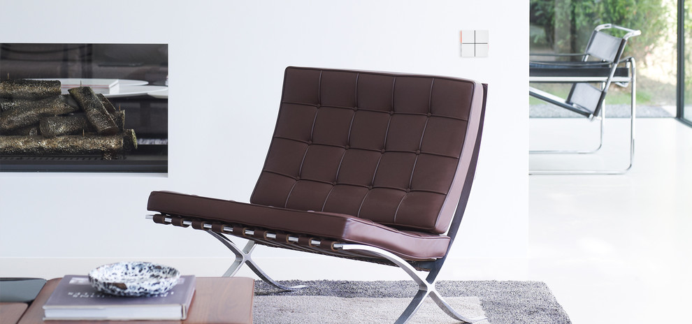 Безрамочный KNX-выключатель ekinex, серии FF, версия 'NF (No Frame)