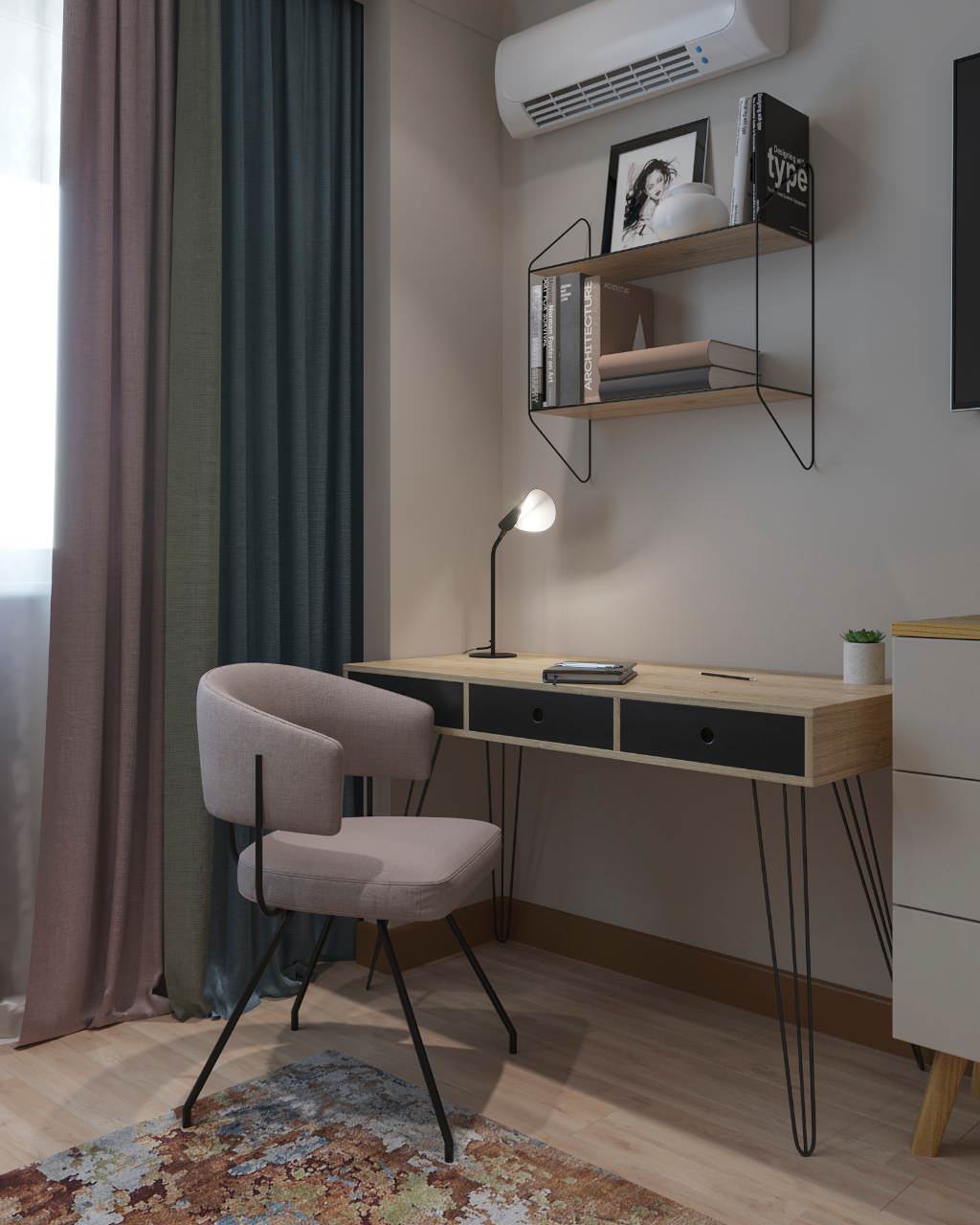 Мидсенчури по-московски. 3-х комнатная квартира 75 кв.м. на Юго-Западе