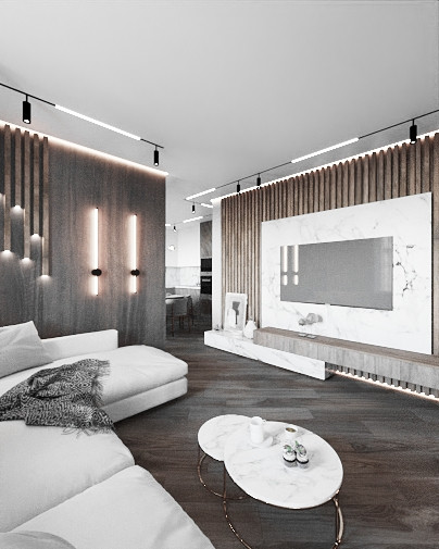 Интерьер в темных тонах