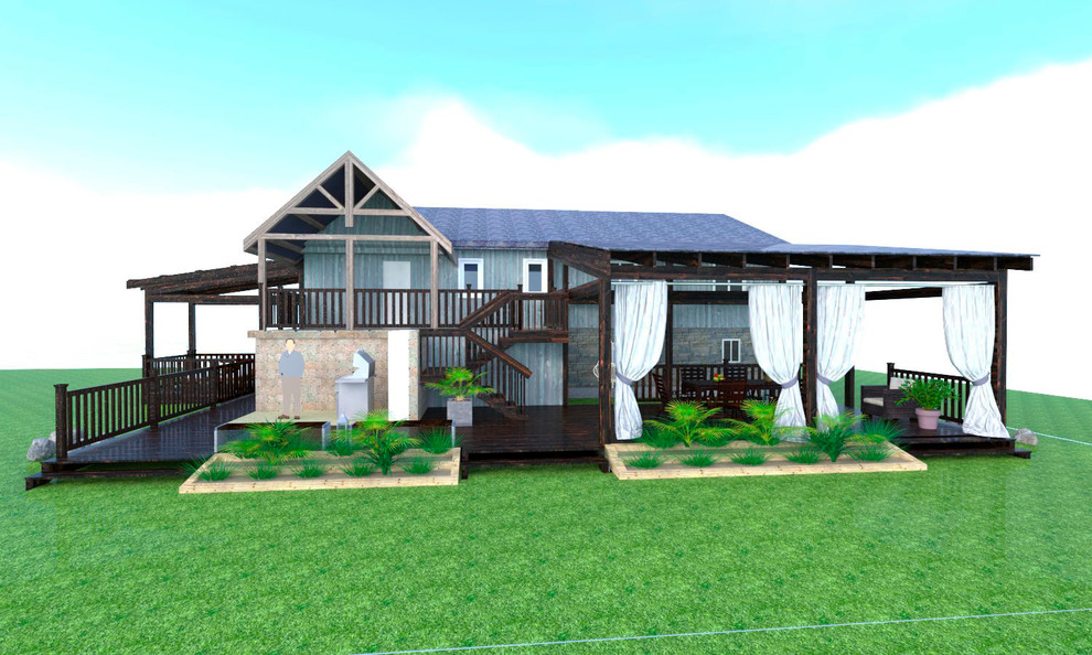 The concept of a wood deck in Canada