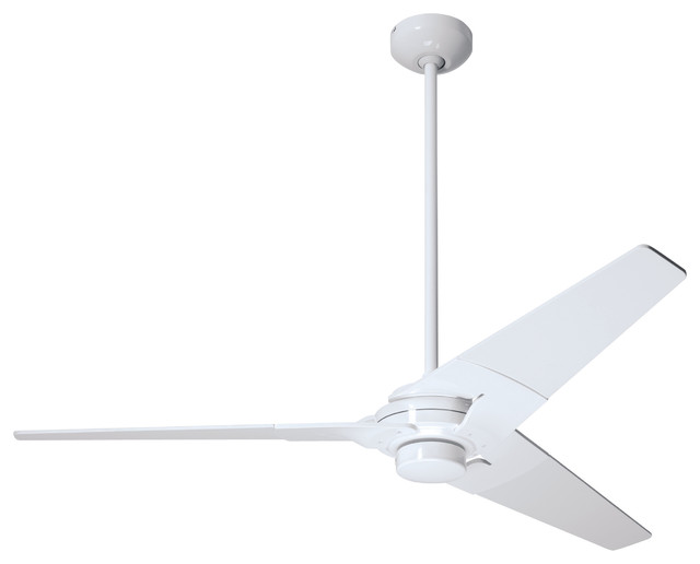 Modern Fan Company Torsion Gloss White 52" Ceiling Fan + Wall Control