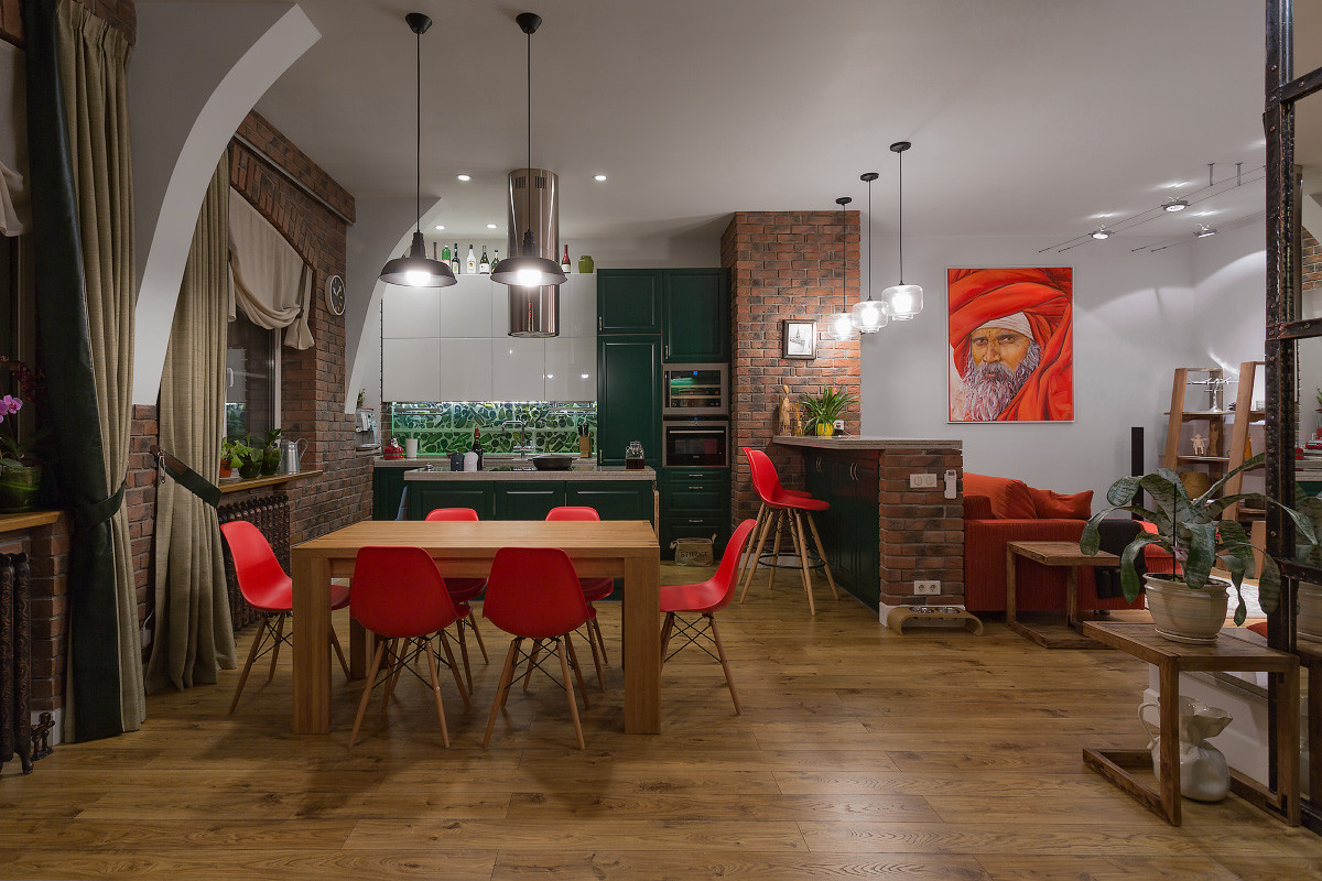 Замечательная двухуровневая квартира с фантастическим детским этажом