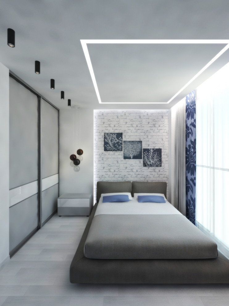 Минимализм в интерьере квартиры для отпуска в городе Сочи.