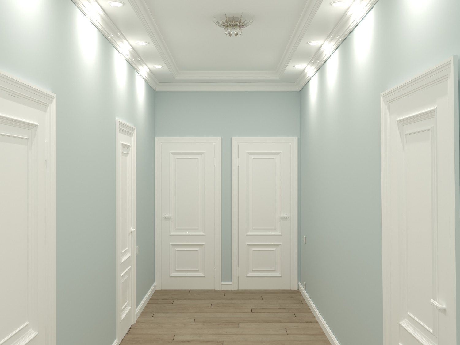 Небольшой частный дом в стиле неоклассика