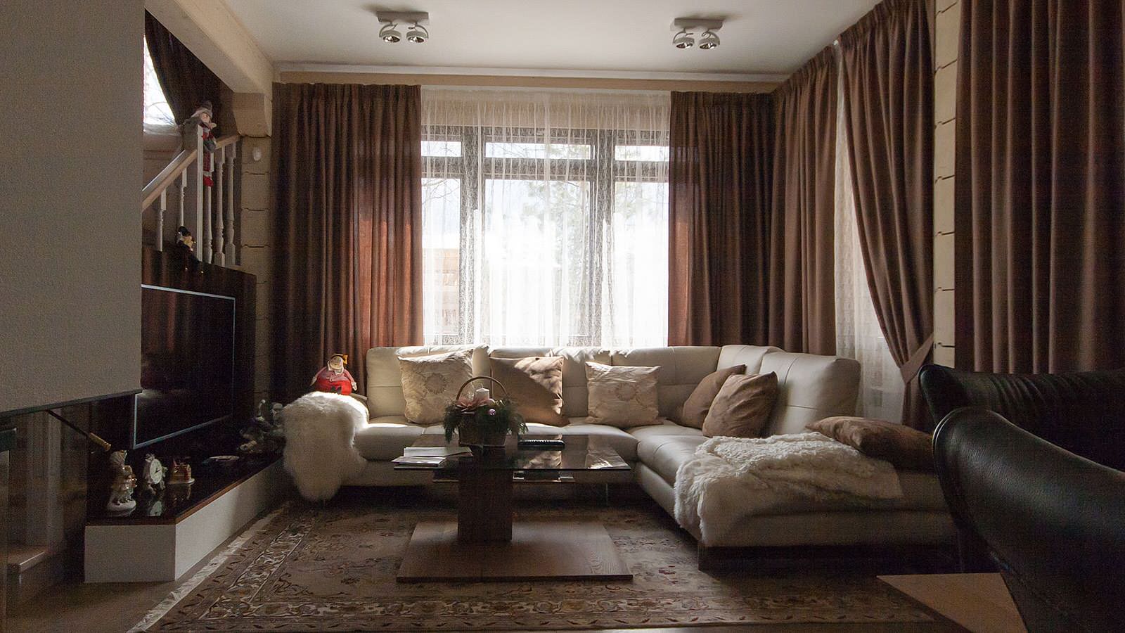 интерьер загородного дома в "Лемболово парк".