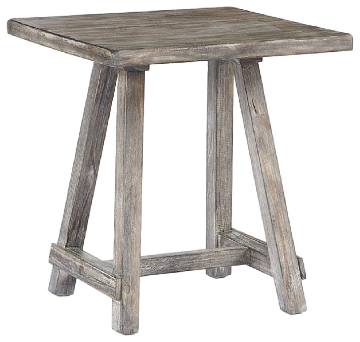 Ladder End Table, Driftwood Brown