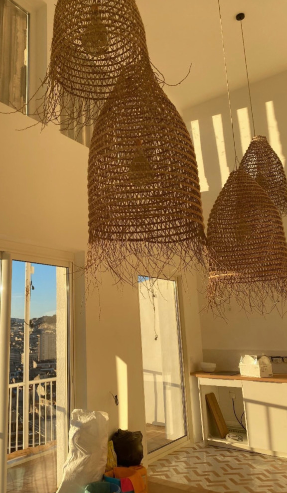 Projet Nédélec, rénovation d'un appartement avec mezzanine rooftop et balcon.