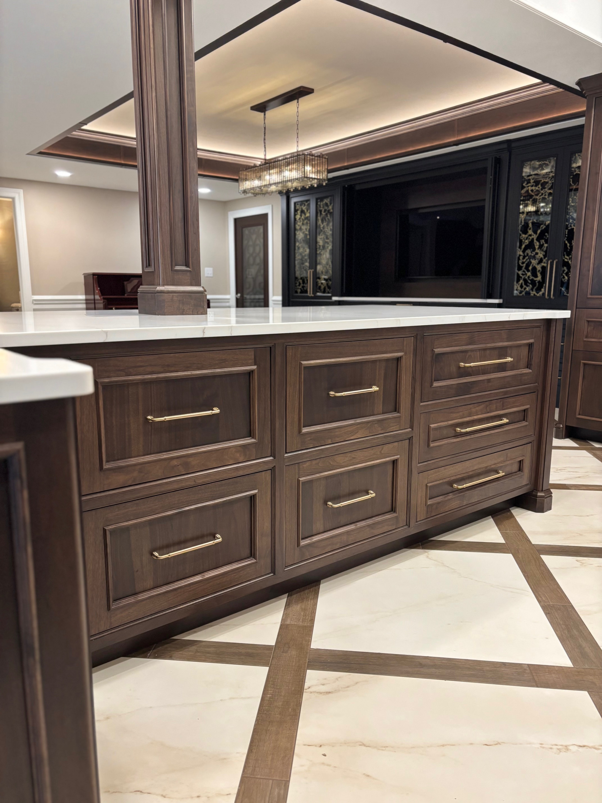 A Luxe and Timeless Lower-Level for Entertaining