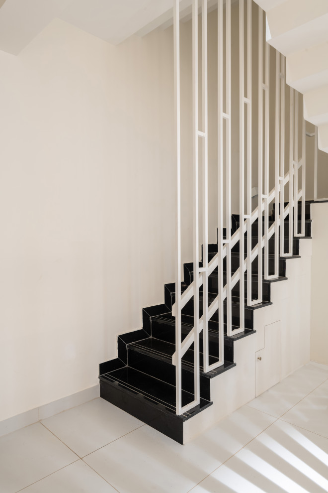 Inspiration for a transitional staircase in Bengaluru.