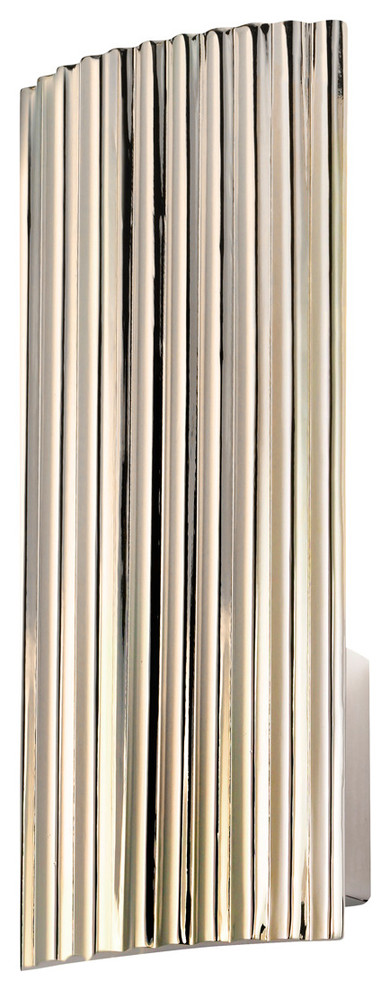 Paramount 15" Sconce With Polished Nickel Finish and Polished Nickel Shade
