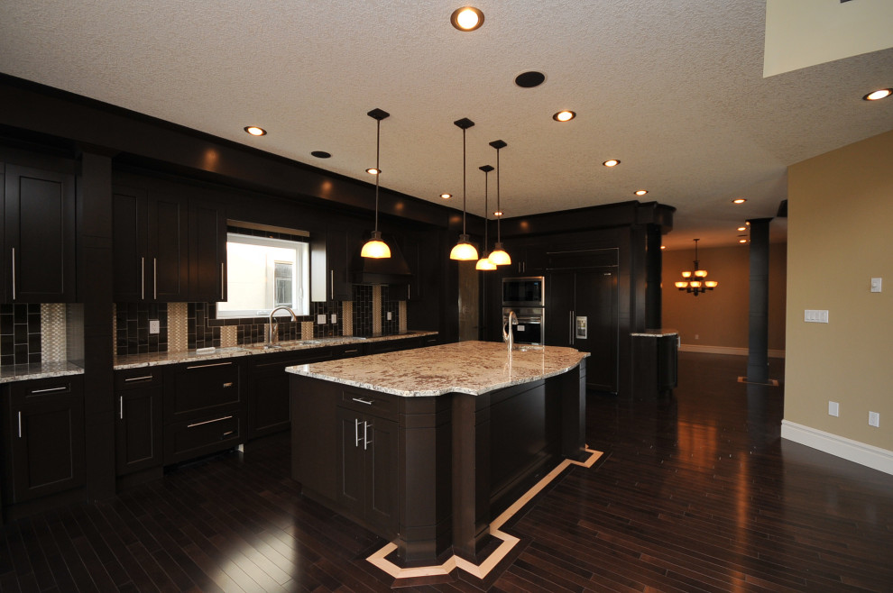 Home design - transitional home design idea in Edmonton