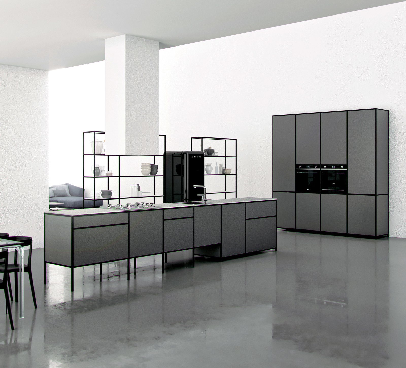 Проект современной кухонной мебели Listapad от Pavetra