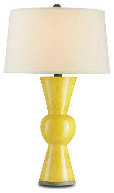 Mid-Century Modern Upbeat Table Lamp Yellow 1-Light - Contemporary ...
