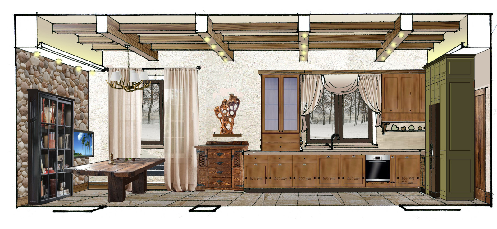 .Частный жилой дом.Шале