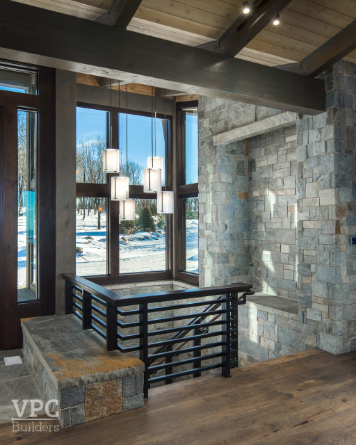 Mountain Modern Lodge contemporain-entree