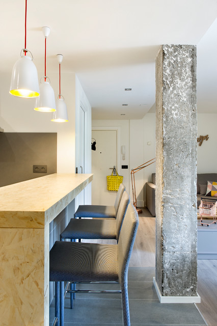 Reforma piso de alquiler contemporary-kitchen