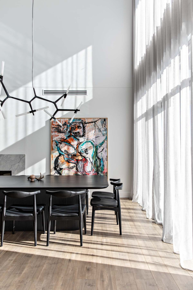 Inspiration for a contemporary dining room remodel in Sydney