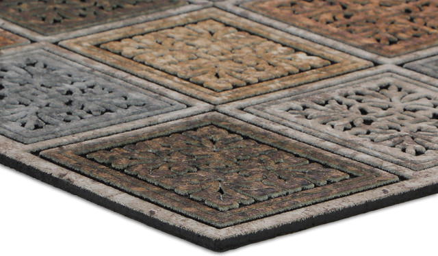 Mohawk Home Doorscapes Estate Mat Masonry Foliage Contemporary