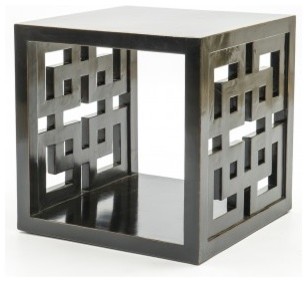 Black Side Table | Contemporary Cube Furniture | Orchid