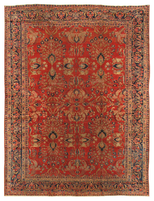 AZ Collection Hand-Knotted Lamb's Wool Area Rug, 8'10"x11'5"