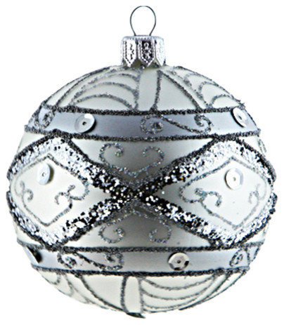 large silver ball ornaments