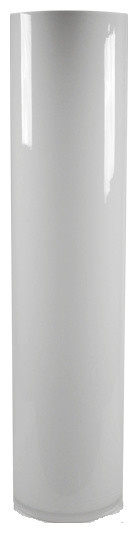 26"Tall White Glass Cylinder Vase 6"-Diameter Wedding Centerpiece