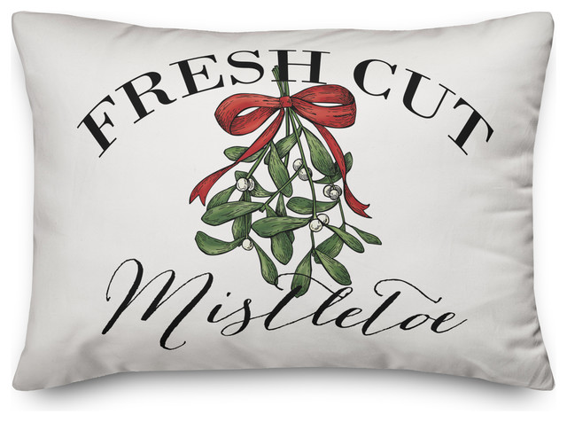 lets mistletoe pillow