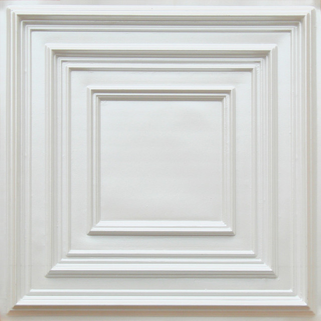 24 X24 D222 Pvc White Pearl Faux Tin Ceiling Tiles Glue Up Or